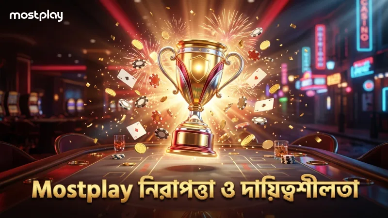 নিরাপত্তা ও দায়িত্বশীল গেমিং নিয়ে Mostplay এর নীতিমালা অনুসরণ করুন