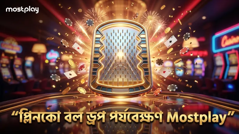 প্লিনকো বোর্ডের বল ড্রপ এবং রঙের পর্যবেক্ষণ।