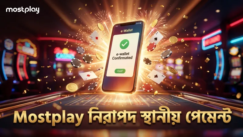 স্থানীয় ই-ওয়ালেট ও ব্যাংক পেমেন্ট দ্রুত ও নিরাপদ Mostplay প্ল্যাটফর্মে