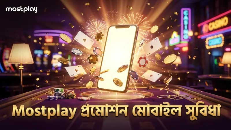 Mostplay প্রমোশন দ্রুত মোবাইল থেকে ব্যবহারের সুবিধা দেয়